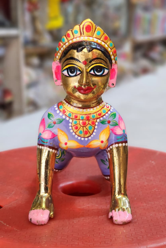 Panchdhatu radha rani in sitting pose (lali 10 no.)